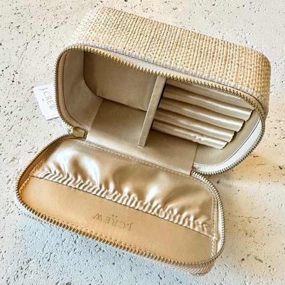 NWT Jcrew woven jewerly case jewelry box jewelry organizer - Picture 5 of 7